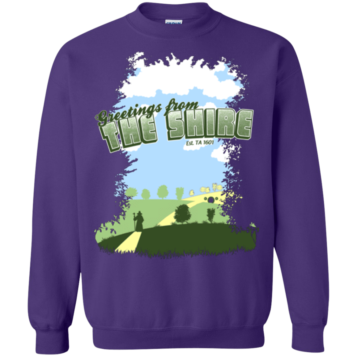 Sweatshirts Purple / Small Greetings From Shire Crewneck Sweatshirt