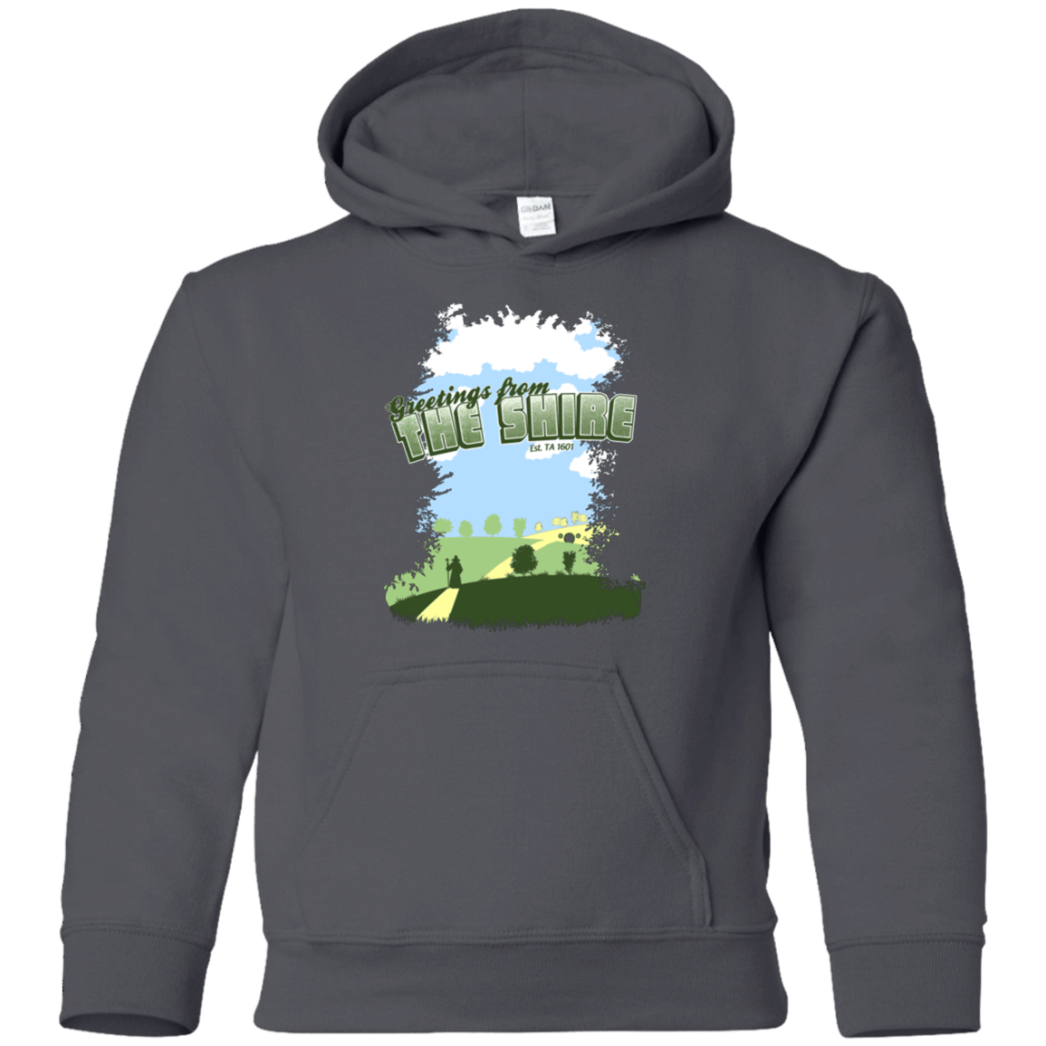 Sweatshirts Charcoal / YS Greetings From Shire Youth Hoodie