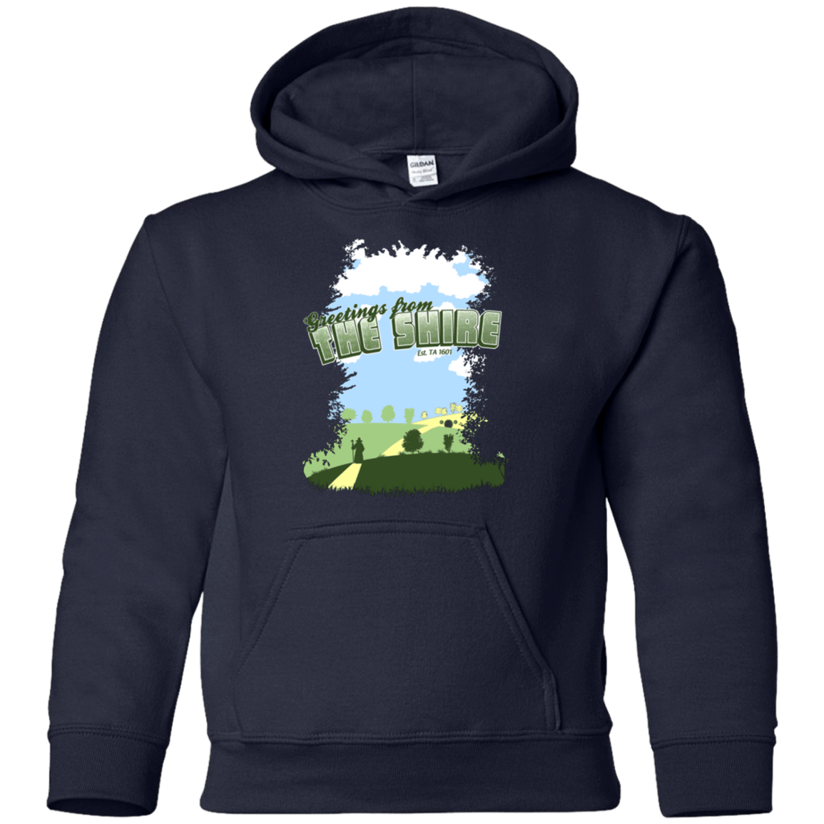 Sweatshirts Navy / YS Greetings From Shire Youth Hoodie