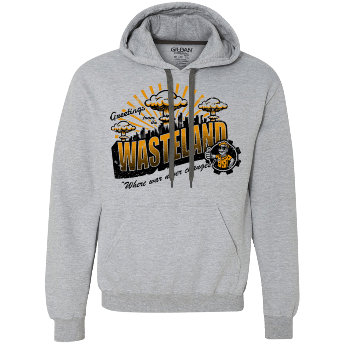 Sweatshirts Sport Grey / Small Greetings from the Wasteland! Premium Fleece Hoodie