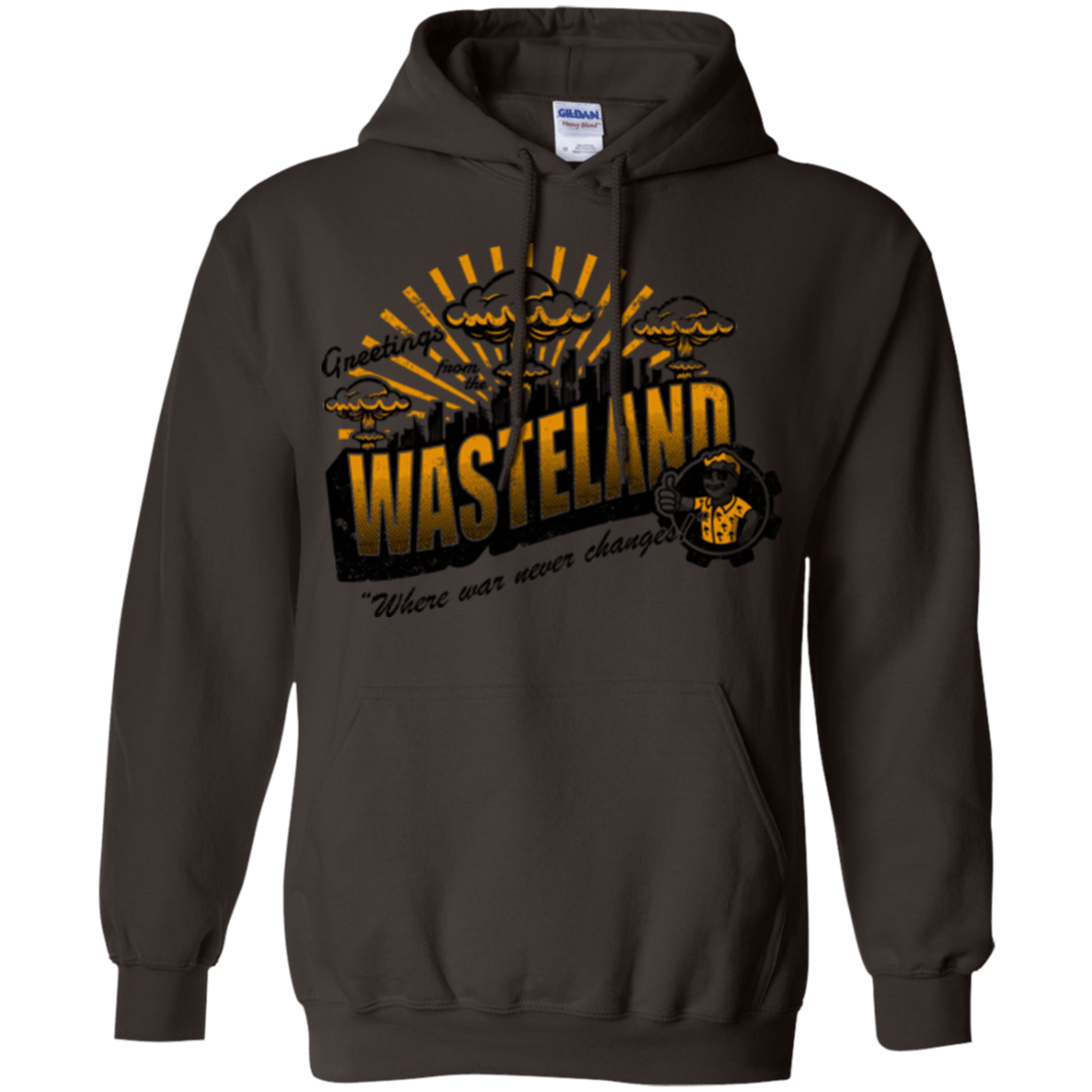 Sweatshirts Dark Chocolate / Small Greetings from the Wasteland! Pullover Hoodie