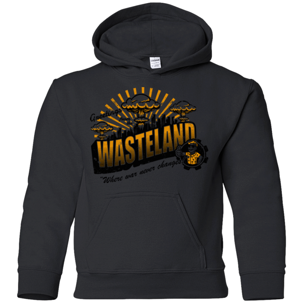 Sweatshirts Black / YS Greetings from the Wasteland! Youth Hoodie