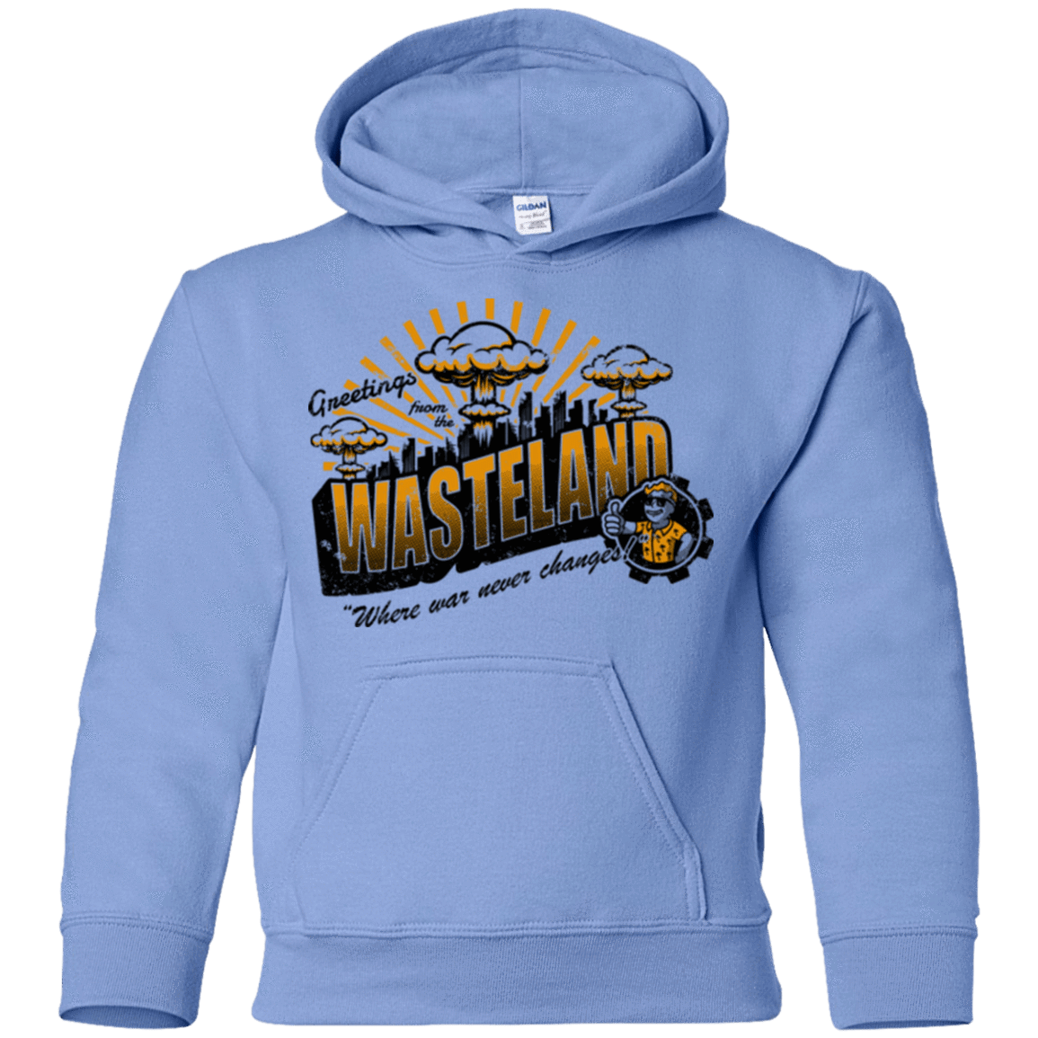 Sweatshirts Carolina Blue / YS Greetings from the Wasteland! Youth Hoodie