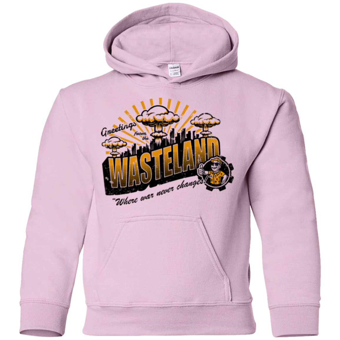 Sweatshirts Light Pink / YS Greetings from the Wasteland! Youth Hoodie