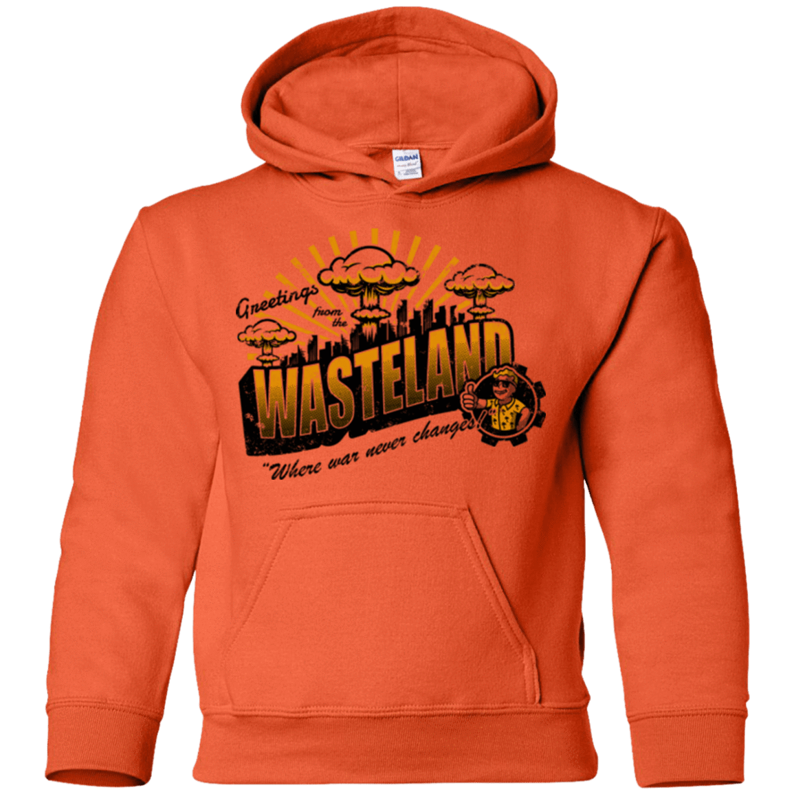 Sweatshirts Orange / YS Greetings from the Wasteland! Youth Hoodie