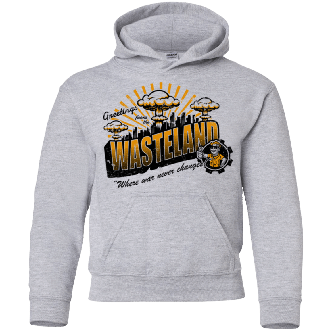 Sweatshirts Sport Grey / YS Greetings from the Wasteland! Youth Hoodie