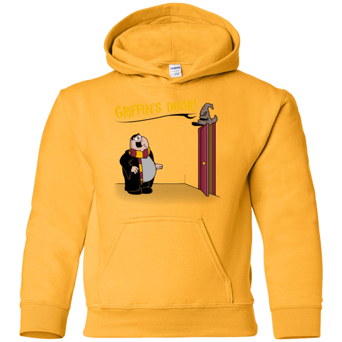 Sweatshirts Gold / YS Griffins Door Youth Hoodie