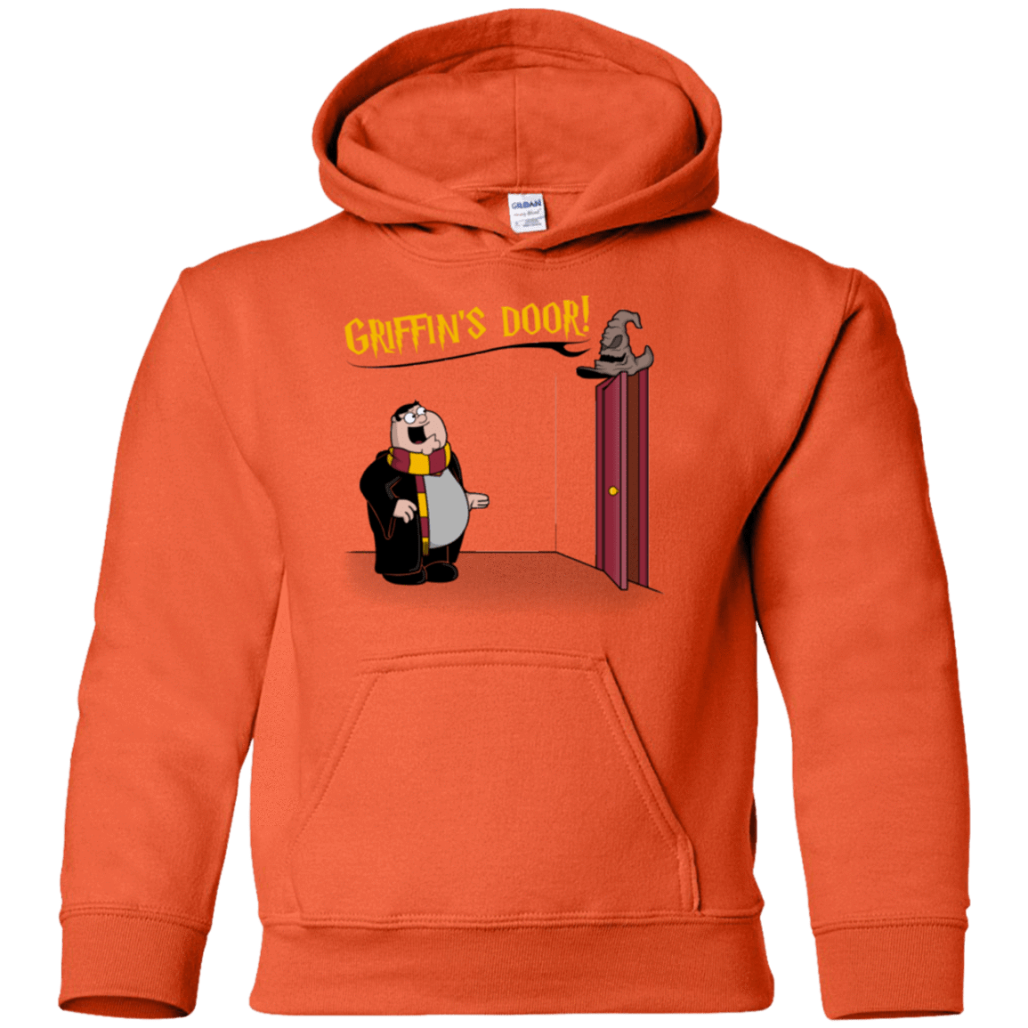 Sweatshirts Orange / YS Griffins Door Youth Hoodie
