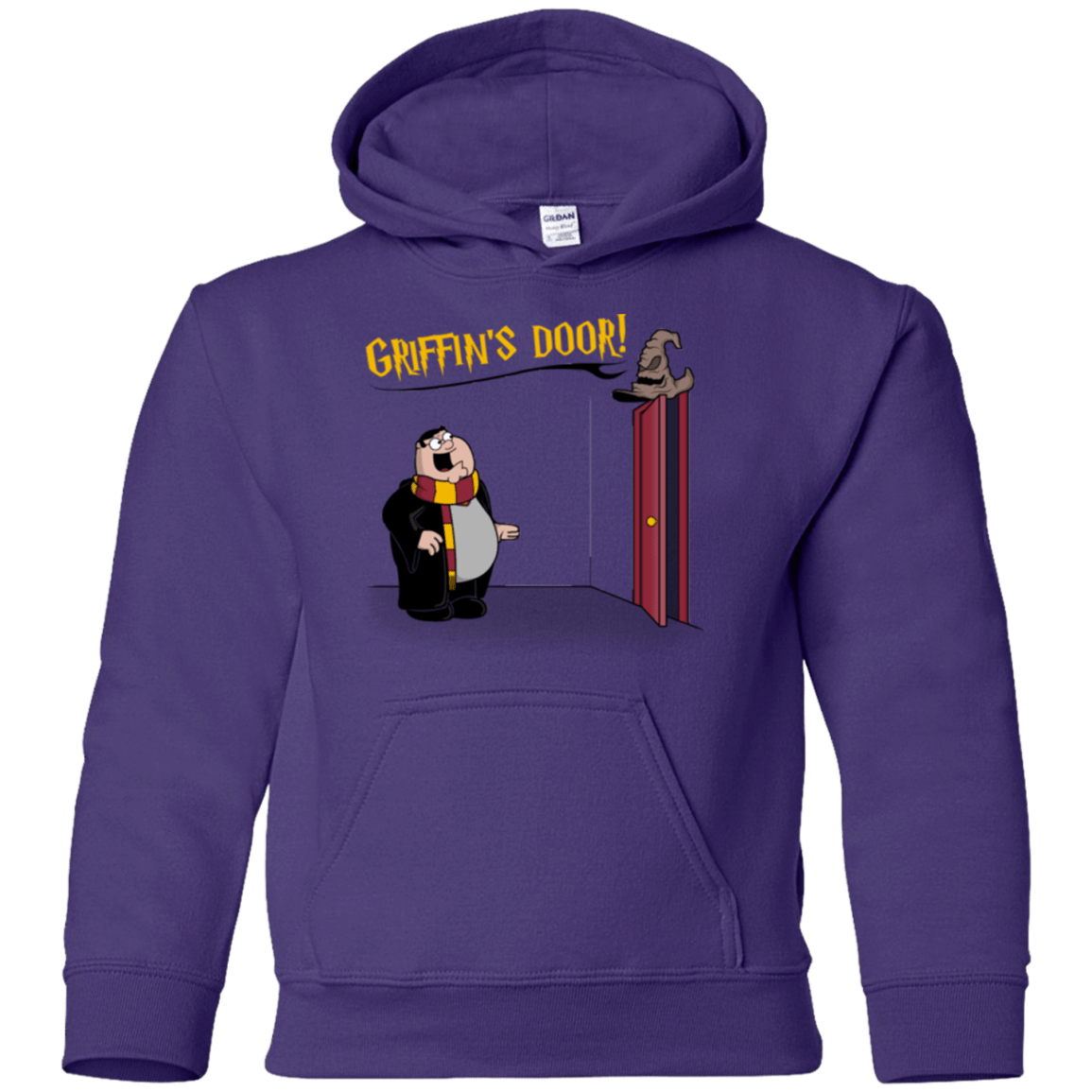 Sweatshirts Purple / YS Griffins Door Youth Hoodie