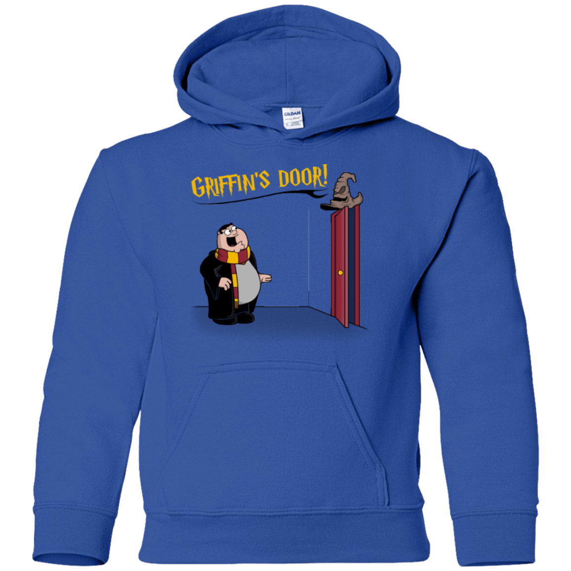Sweatshirts Royal / YS Griffins Door Youth Hoodie