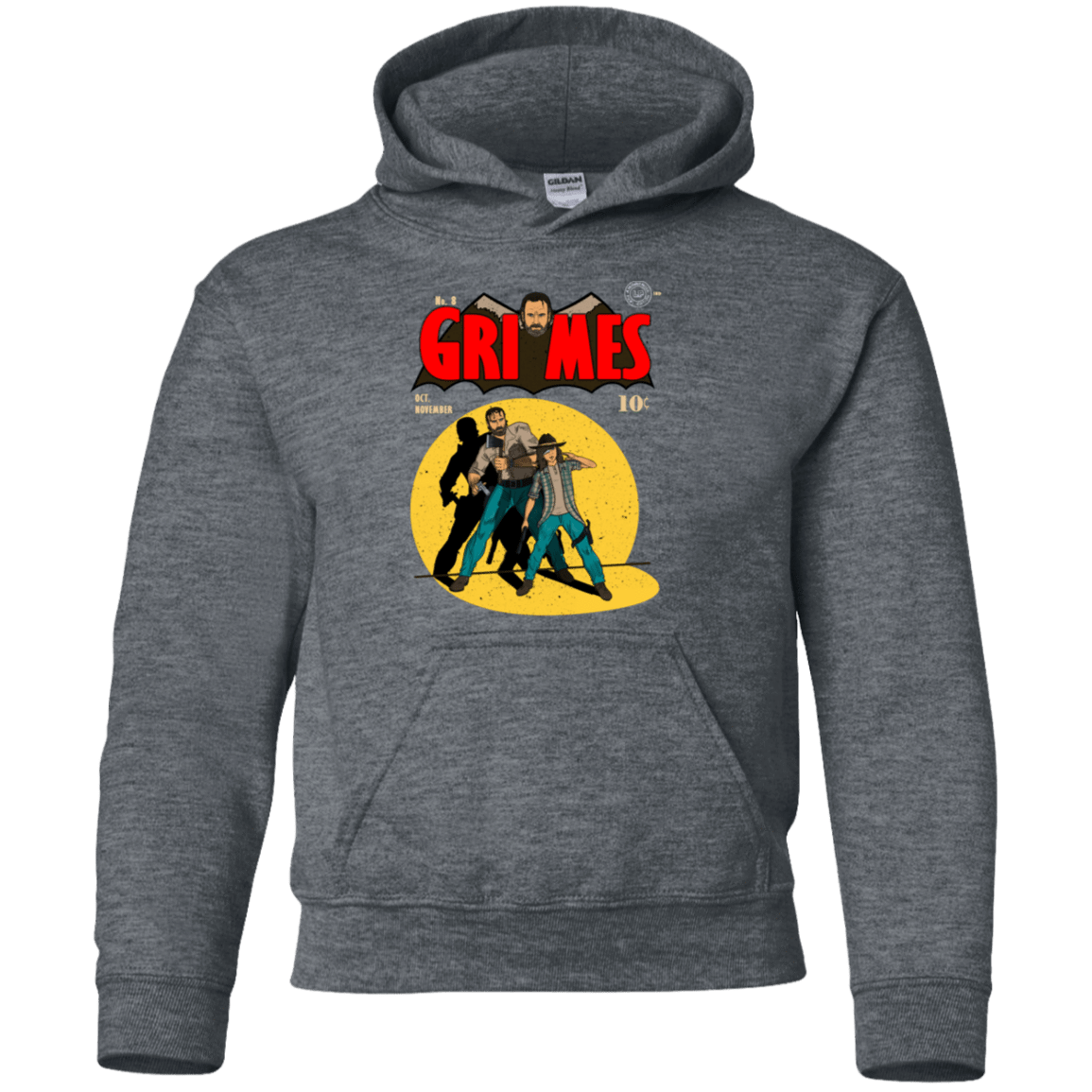 Sweatshirts Dark Heather / YS Grimes Youth Hoodie