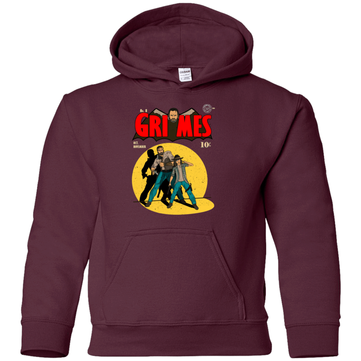 Sweatshirts Maroon / YS Grimes Youth Hoodie