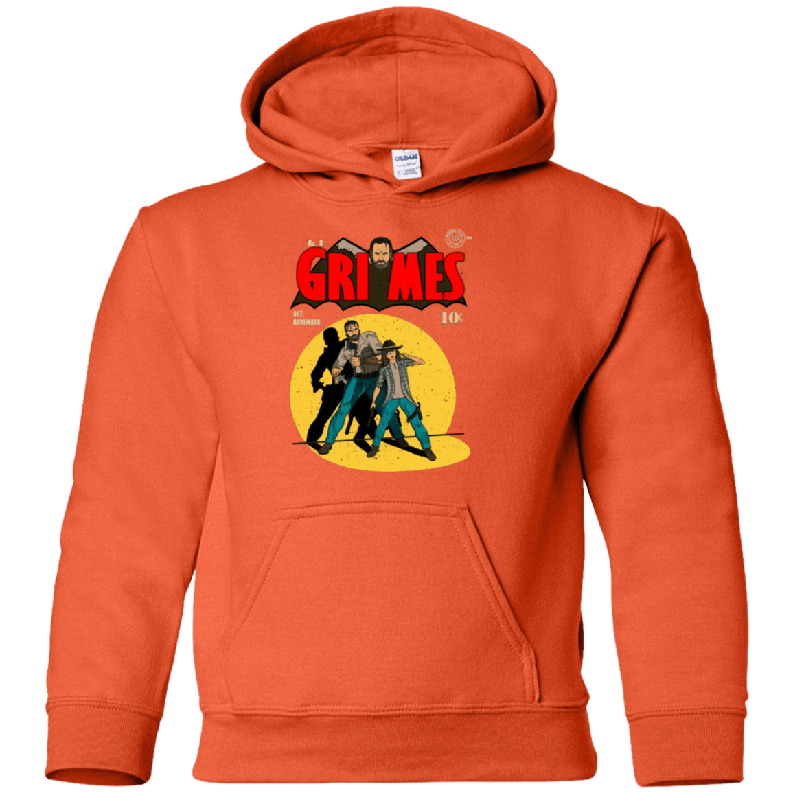 Sweatshirts Orange / YS Grimes Youth Hoodie