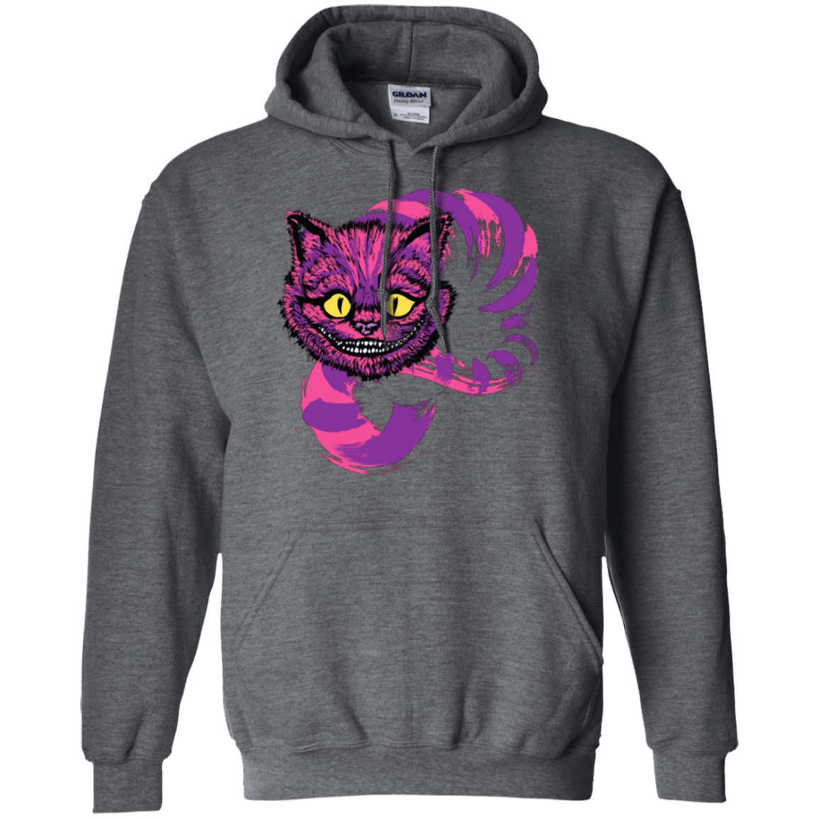 Sweatshirts Dark Heather / Small Grinning Like A Cheshire Cat 2 Pullover Hoodie