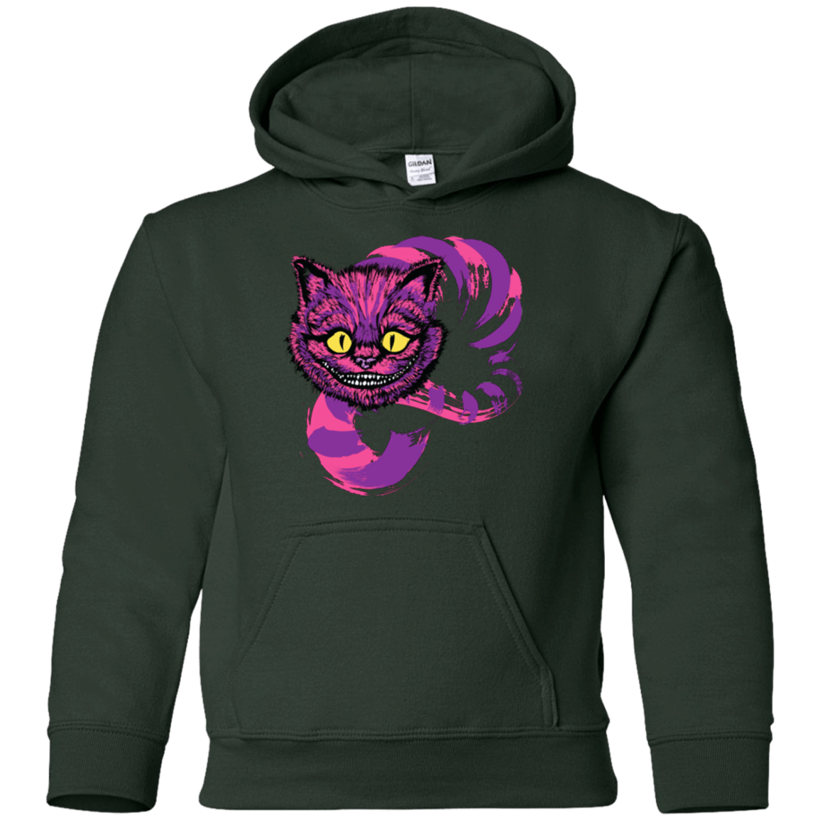 Sweatshirts Forest Green / YS Grinning Like A Cheshire Cat 2 Youth Hoodie