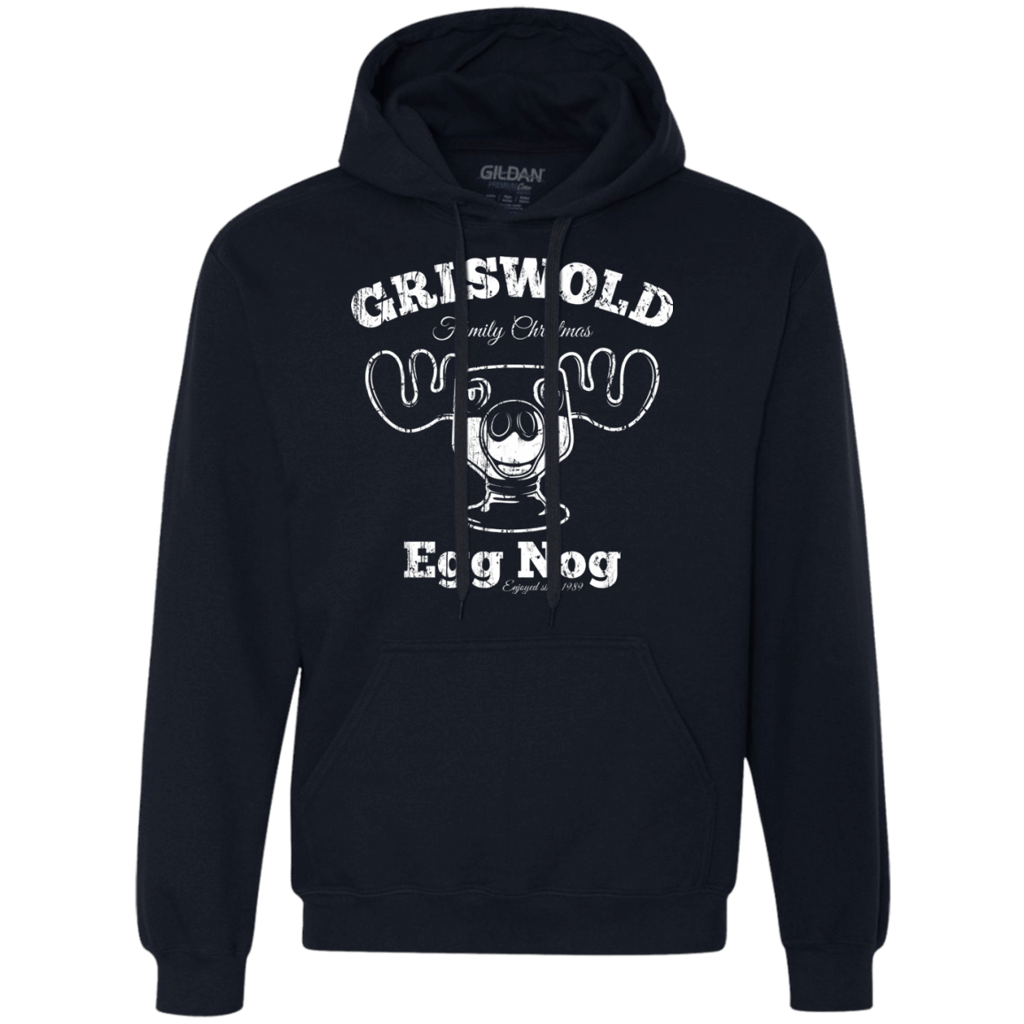 Sweatshirts Navy / Small Griswold Christmas Egg Nog Premium Fleece Hoodie