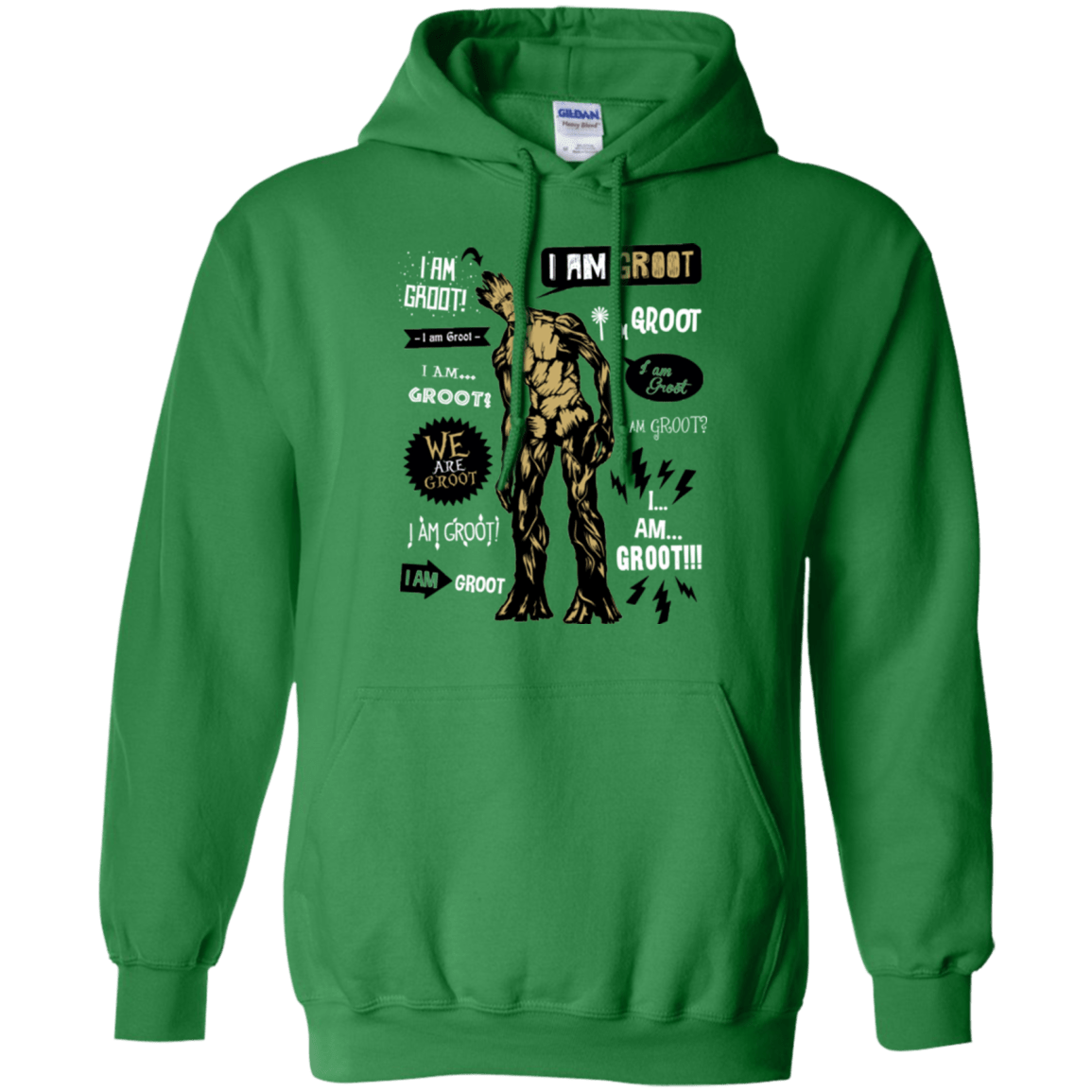 Sweatshirts Irish Green / Small Groot Famous Quotes Pullover Hoodie