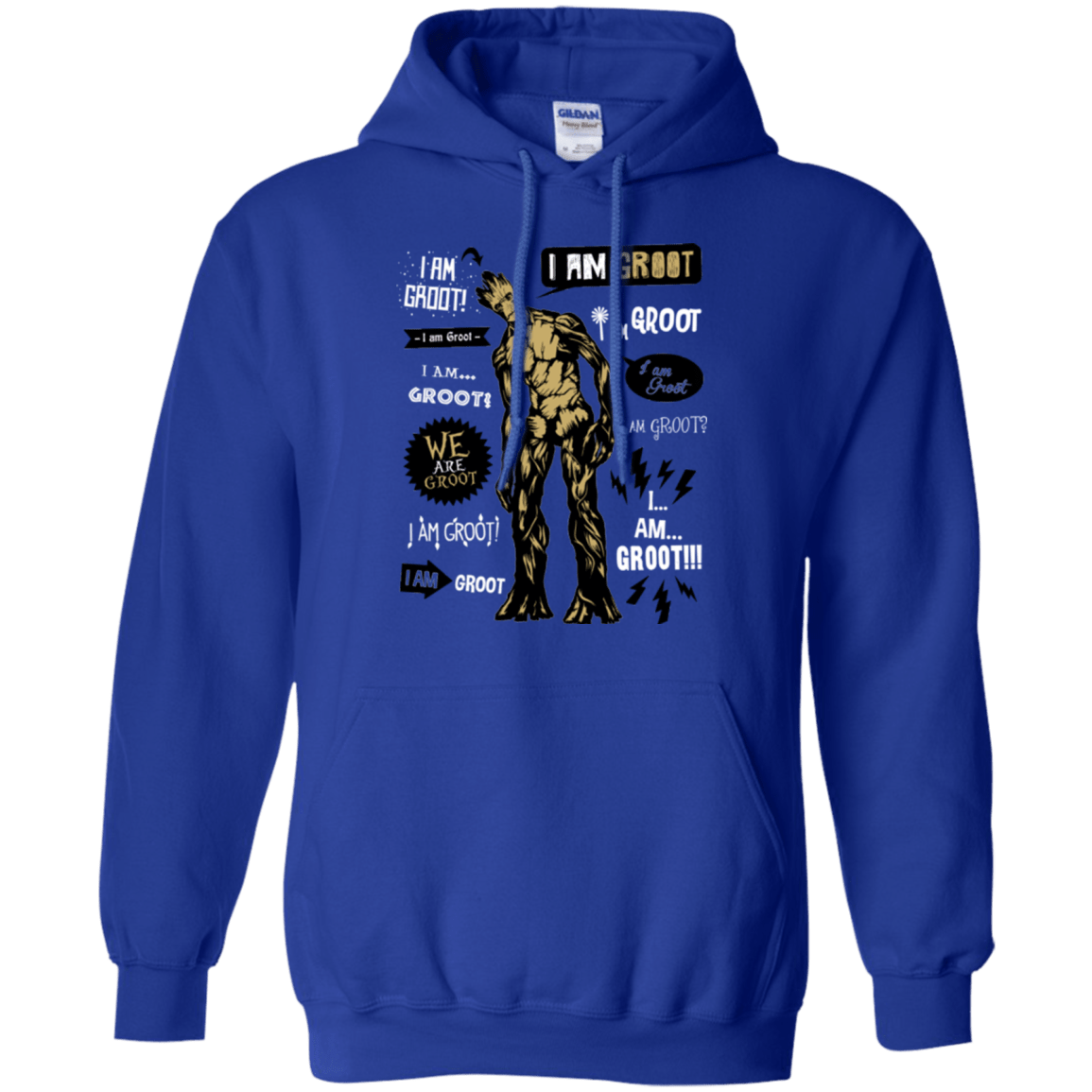 Sweatshirts Royal / Small Groot Famous Quotes Pullover Hoodie