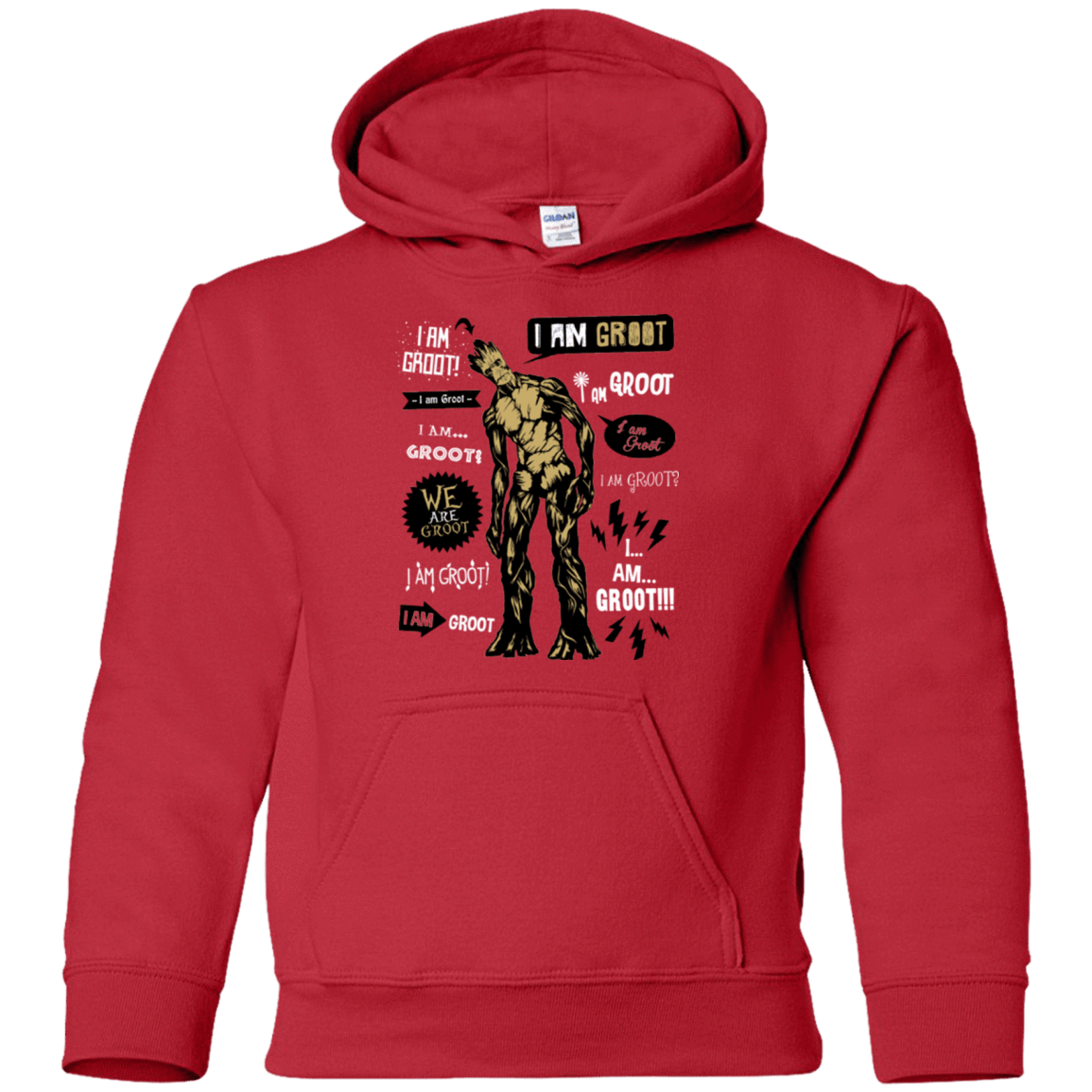 Sweatshirts Red / YS Groot Famous Quotes Youth Hoodie