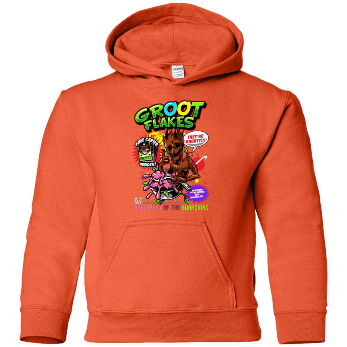 Sweatshirts Orange / YS Groot Flakes Youth Hoodie