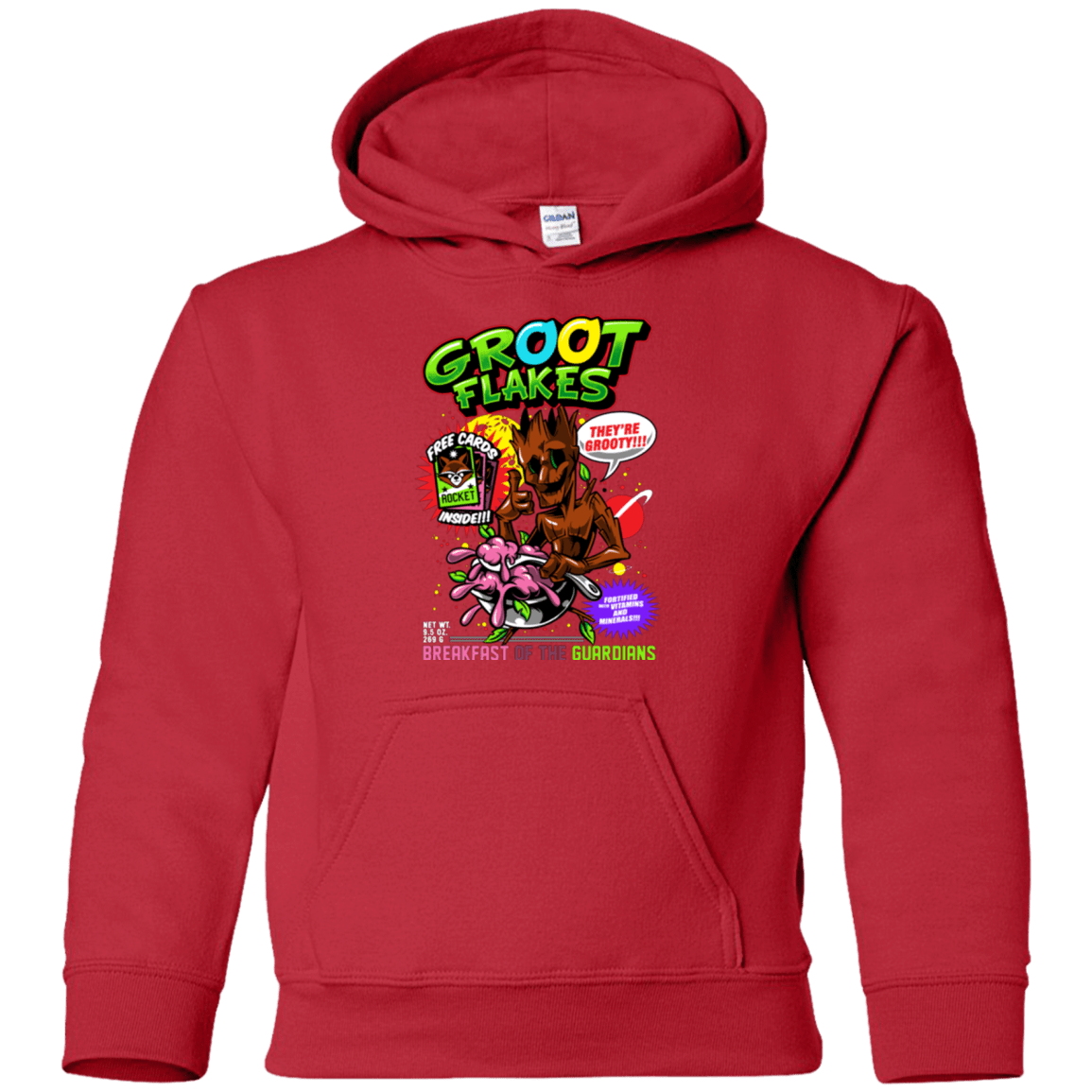 Groot Flakes Youth Hoodie