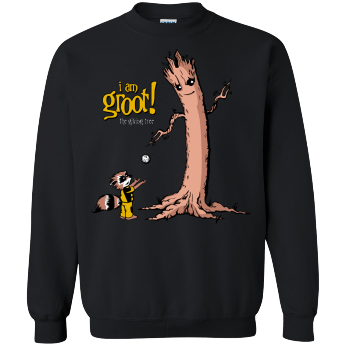 Sweatshirts Black / Small Groot Is Giving Crewneck Sweatshirt