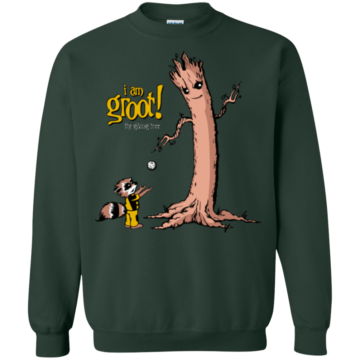 Sweatshirts Forest Green / Small Groot Is Giving Crewneck Sweatshirt