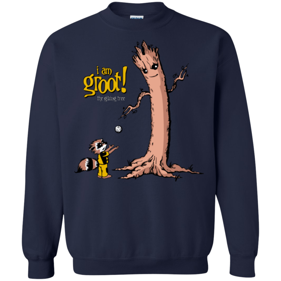 Sweatshirts Navy / Small Groot Is Giving Crewneck Sweatshirt