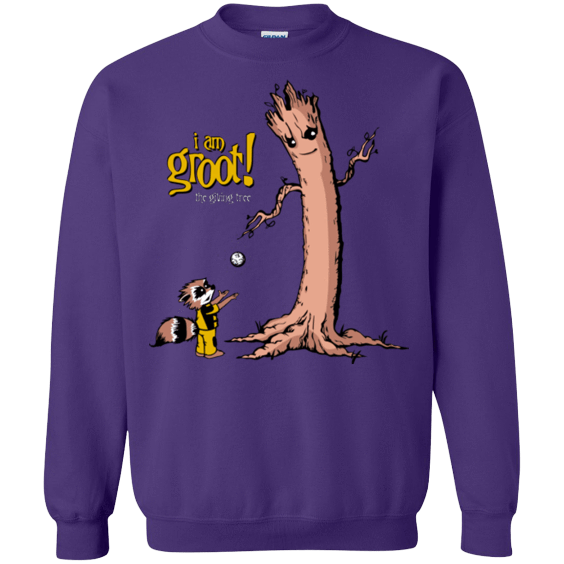 Sweatshirts Purple / Small Groot Is Giving Crewneck Sweatshirt