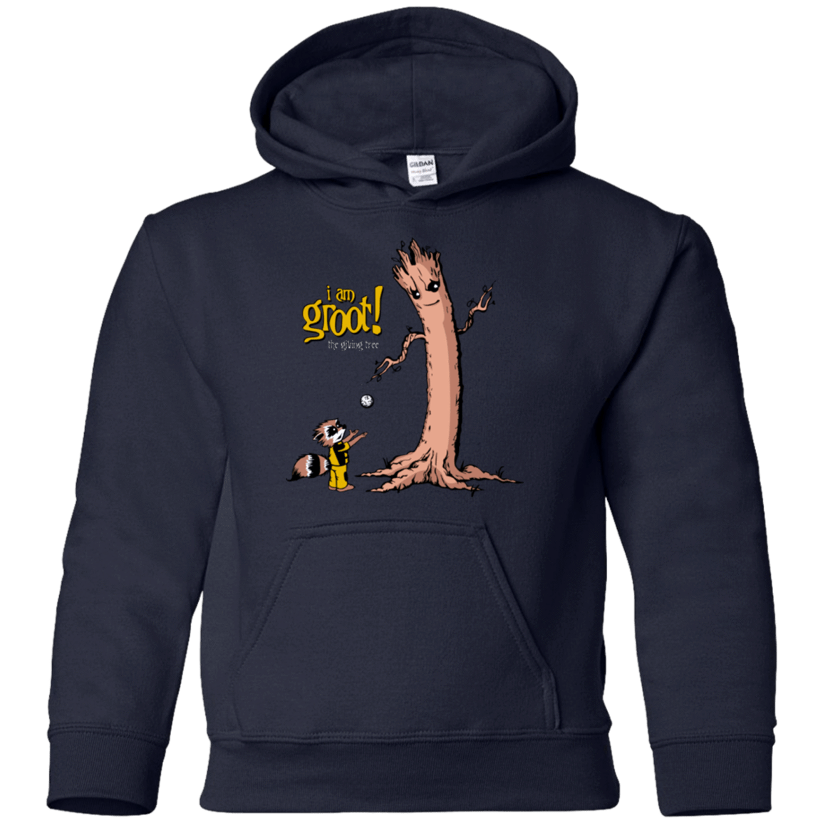 Sweatshirts Navy / YS Groot Is Giving Youth Hoodie