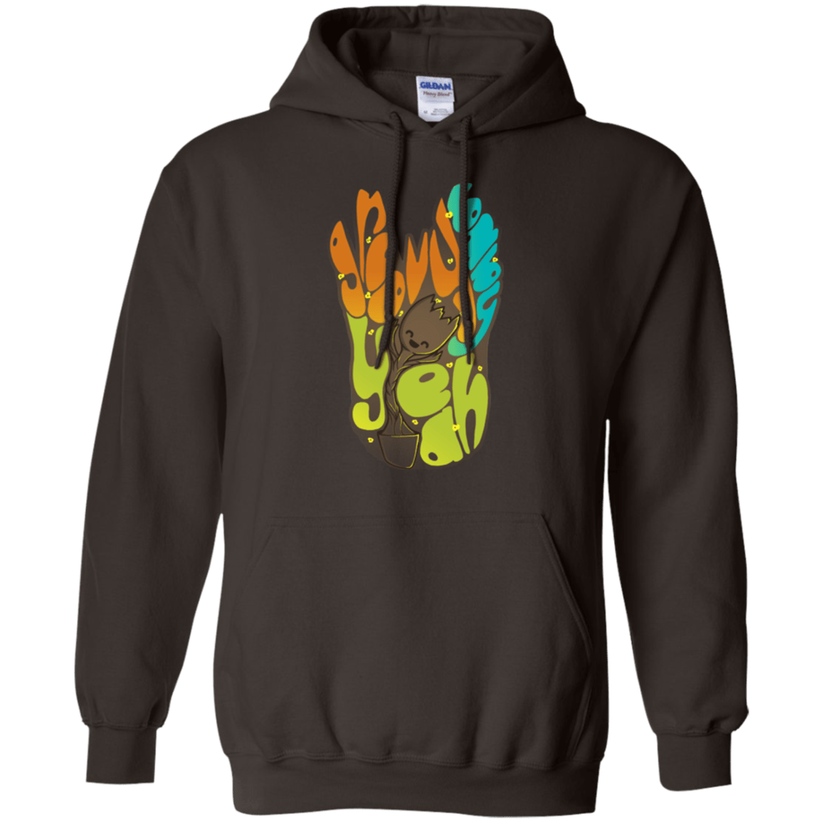 Sweatshirts Dark Chocolate / Small Groovy Baby Pullover Hoodie
