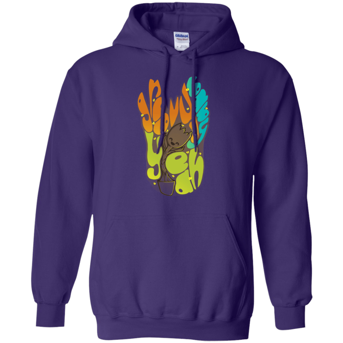 Sweatshirts Purple / Small Groovy Baby Pullover Hoodie