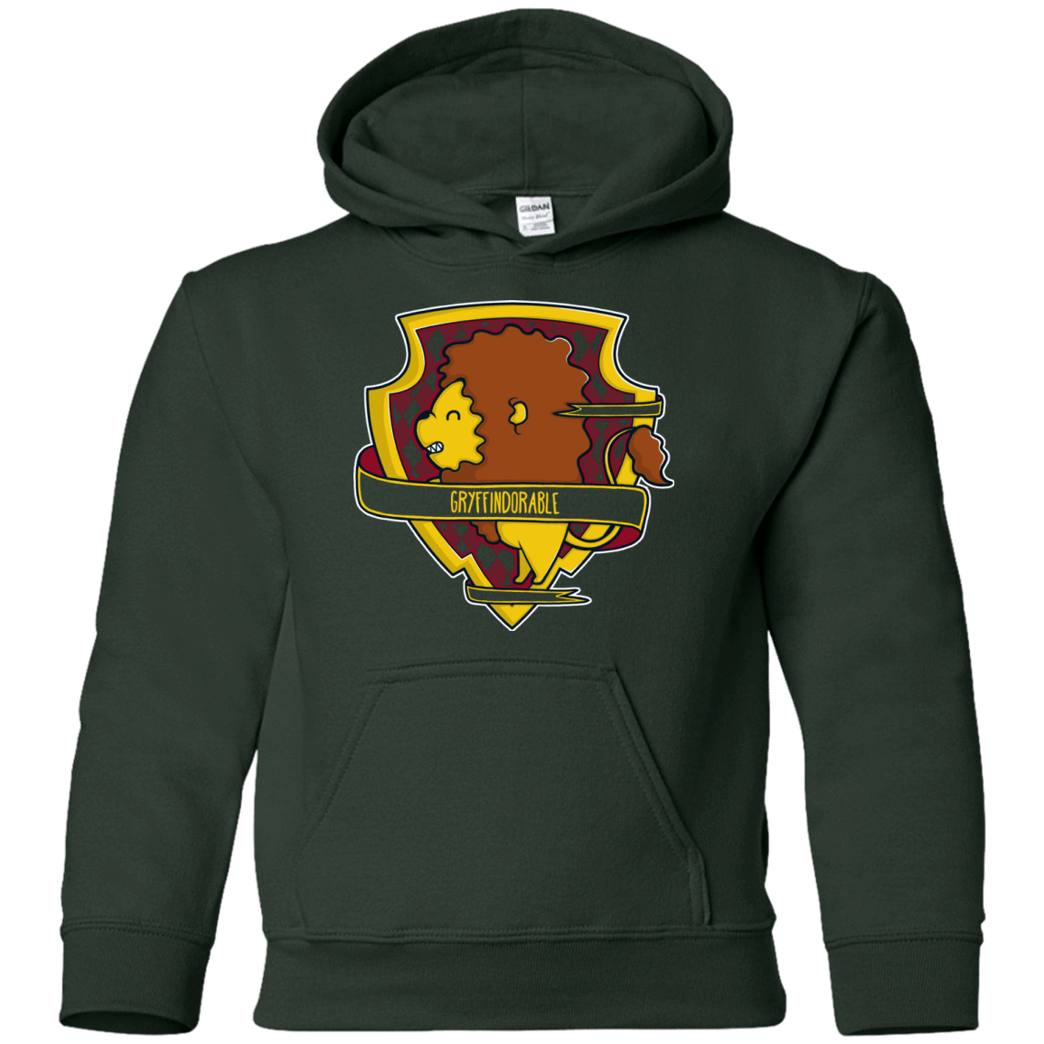Sweatshirts Forest Green / YS Gryffindorable Youth Hoodie