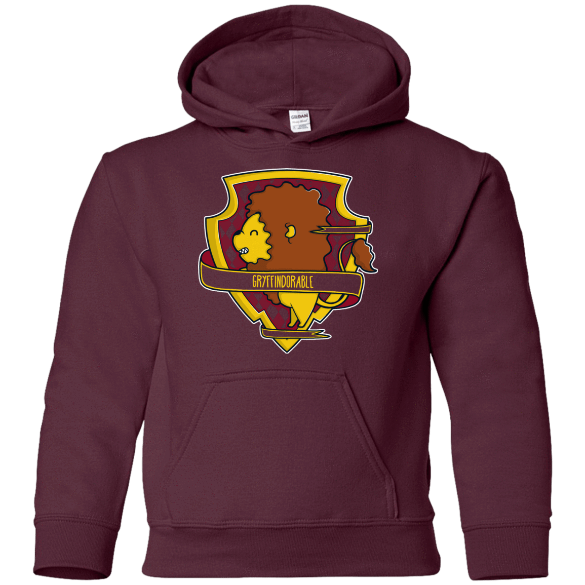 Sweatshirts Maroon / YS Gryffindorable Youth Hoodie