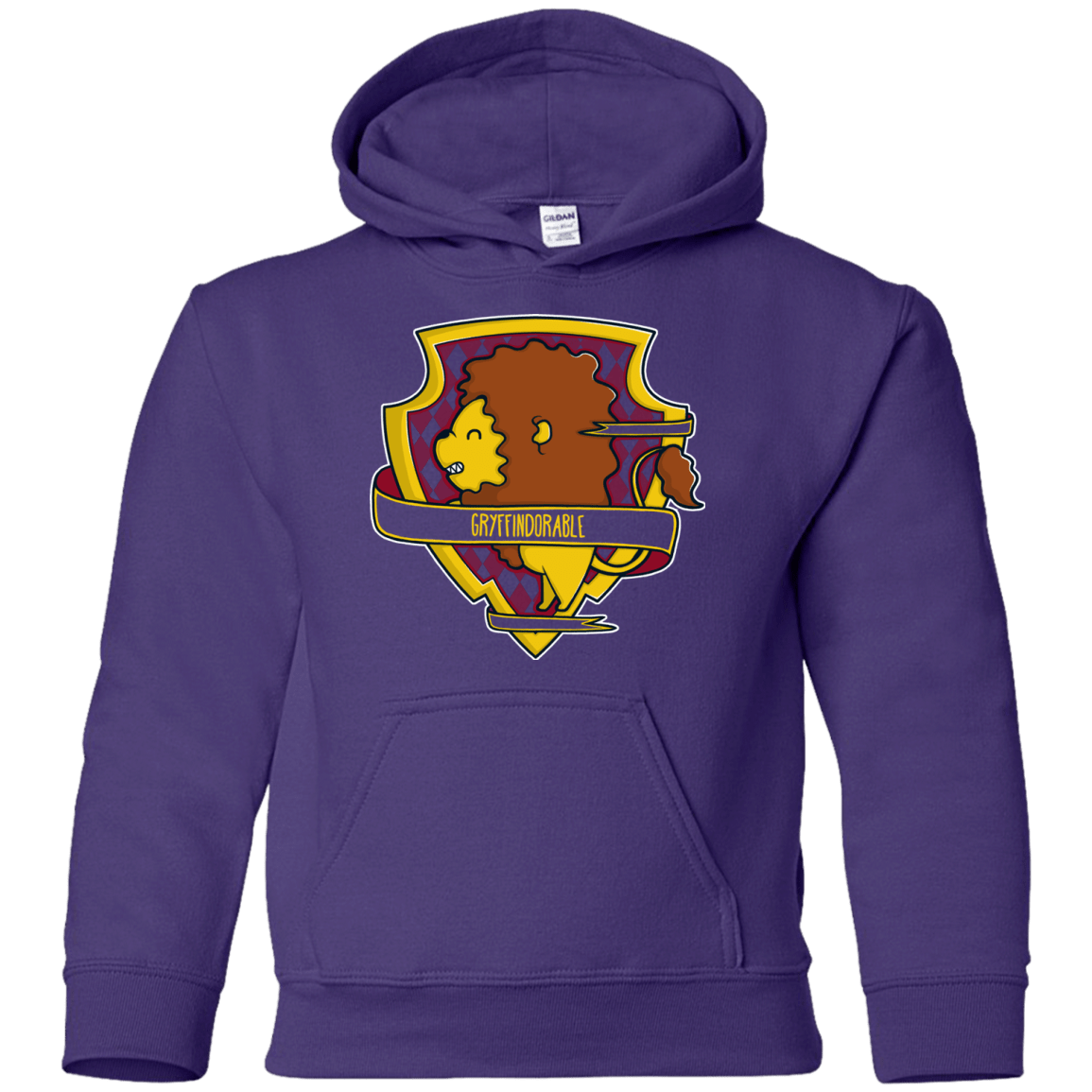 Sweatshirts Purple / YS Gryffindorable Youth Hoodie