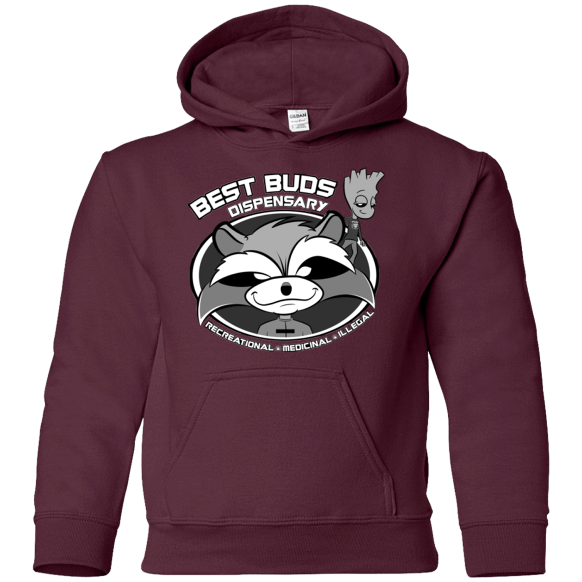 Sweatshirts Maroon / YS Guardians Of The Greenery Youth Hoodie