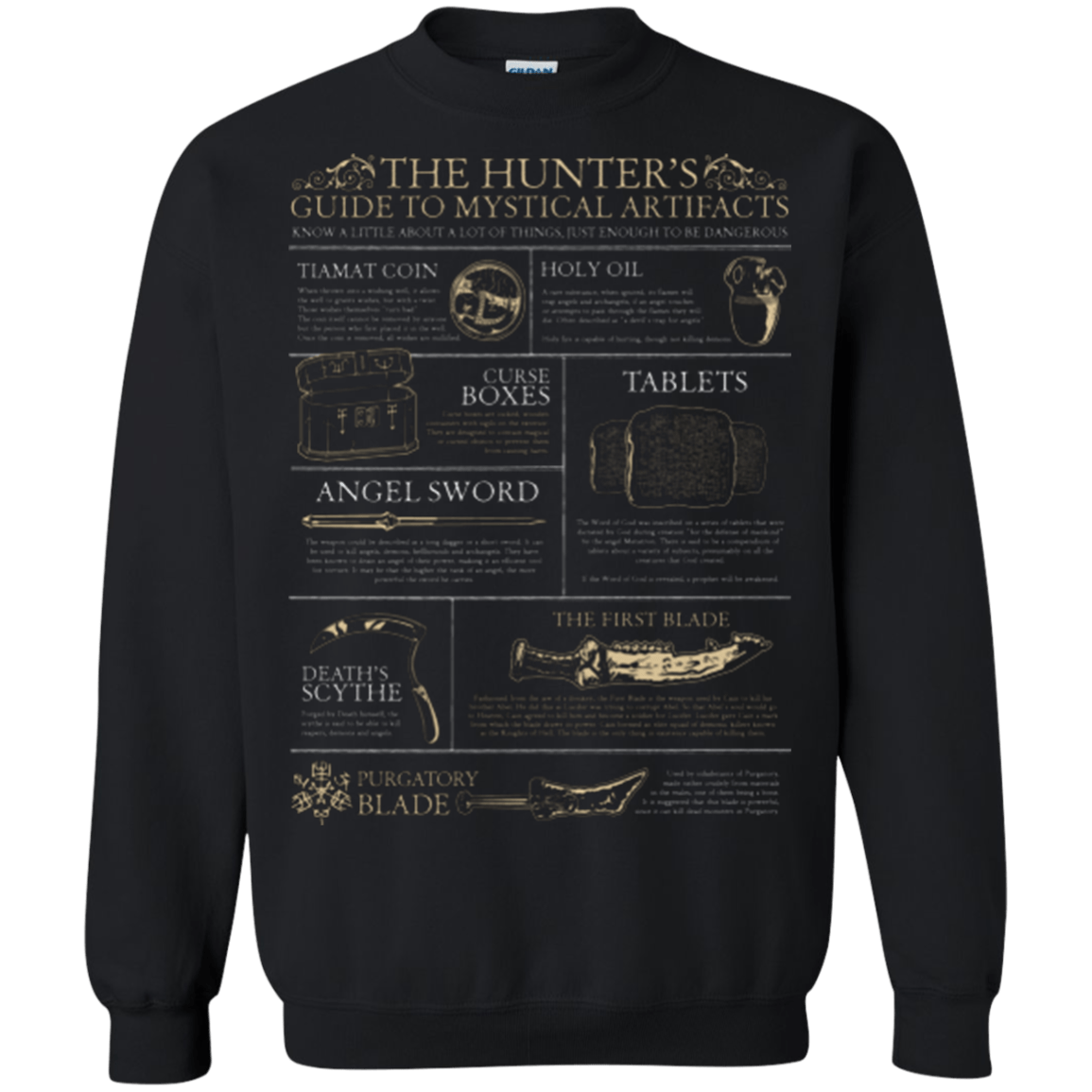 Sweatshirts Black / Small Guide To Mystical Artifacts Crewneck Sweatshirt