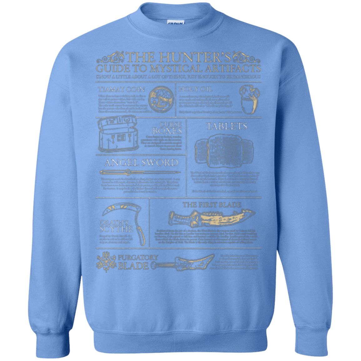 Sweatshirts Carolina Blue / Small Guide To Mystical Artifacts Crewneck Sweatshirt