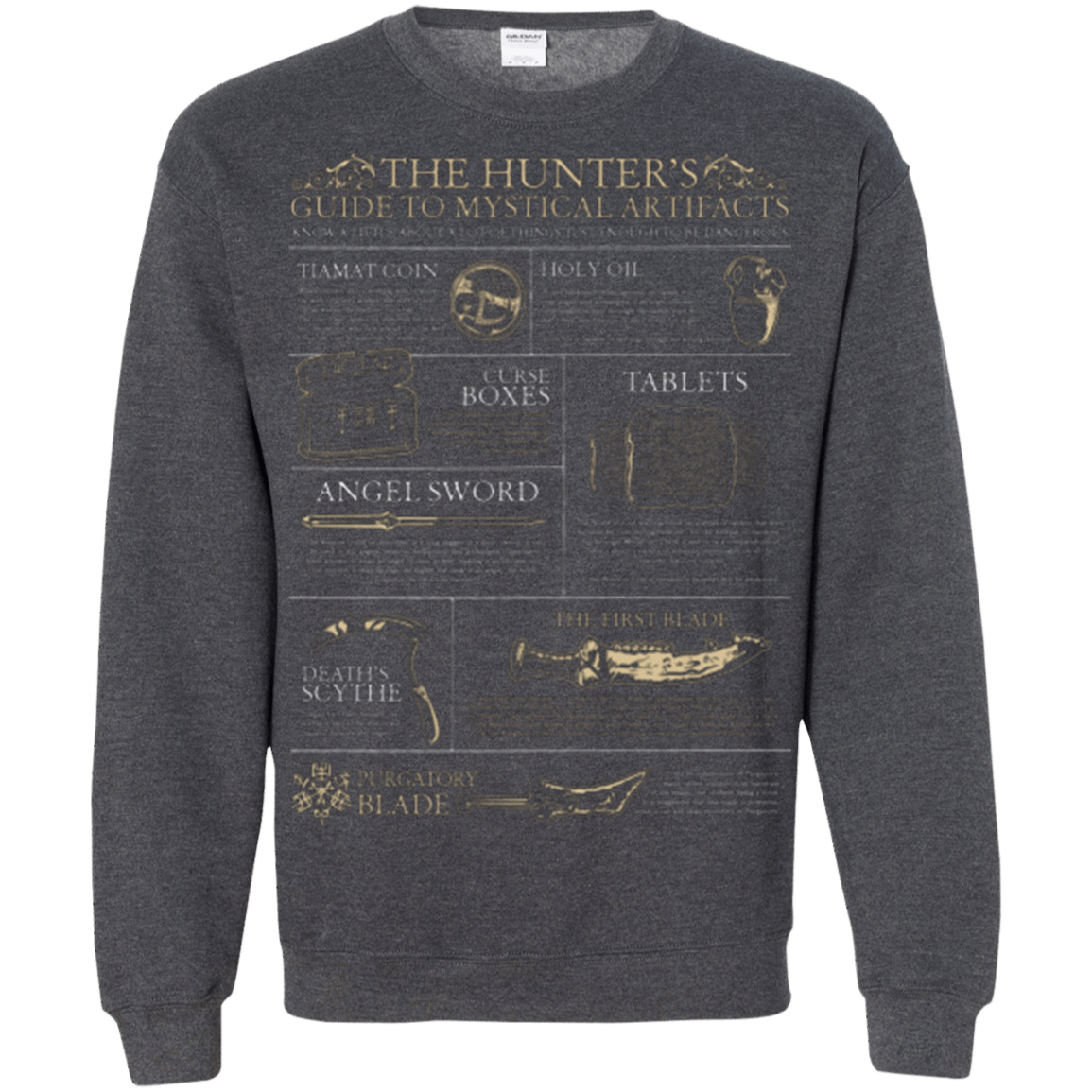Sweatshirts Dark Heather / Small Guide To Mystical Artifacts Crewneck Sweatshirt