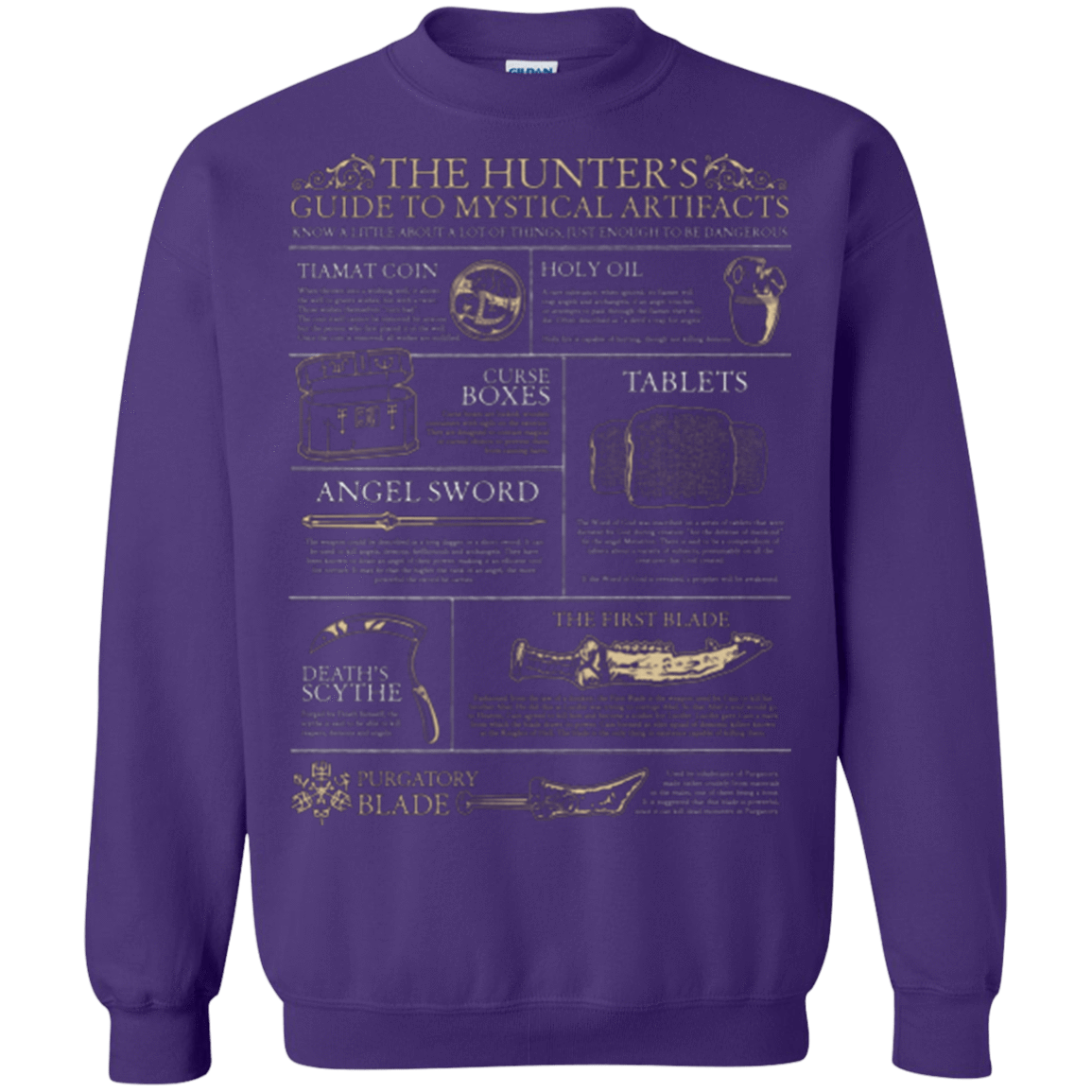 Sweatshirts Purple / Small Guide To Mystical Artifacts Crewneck Sweatshirt