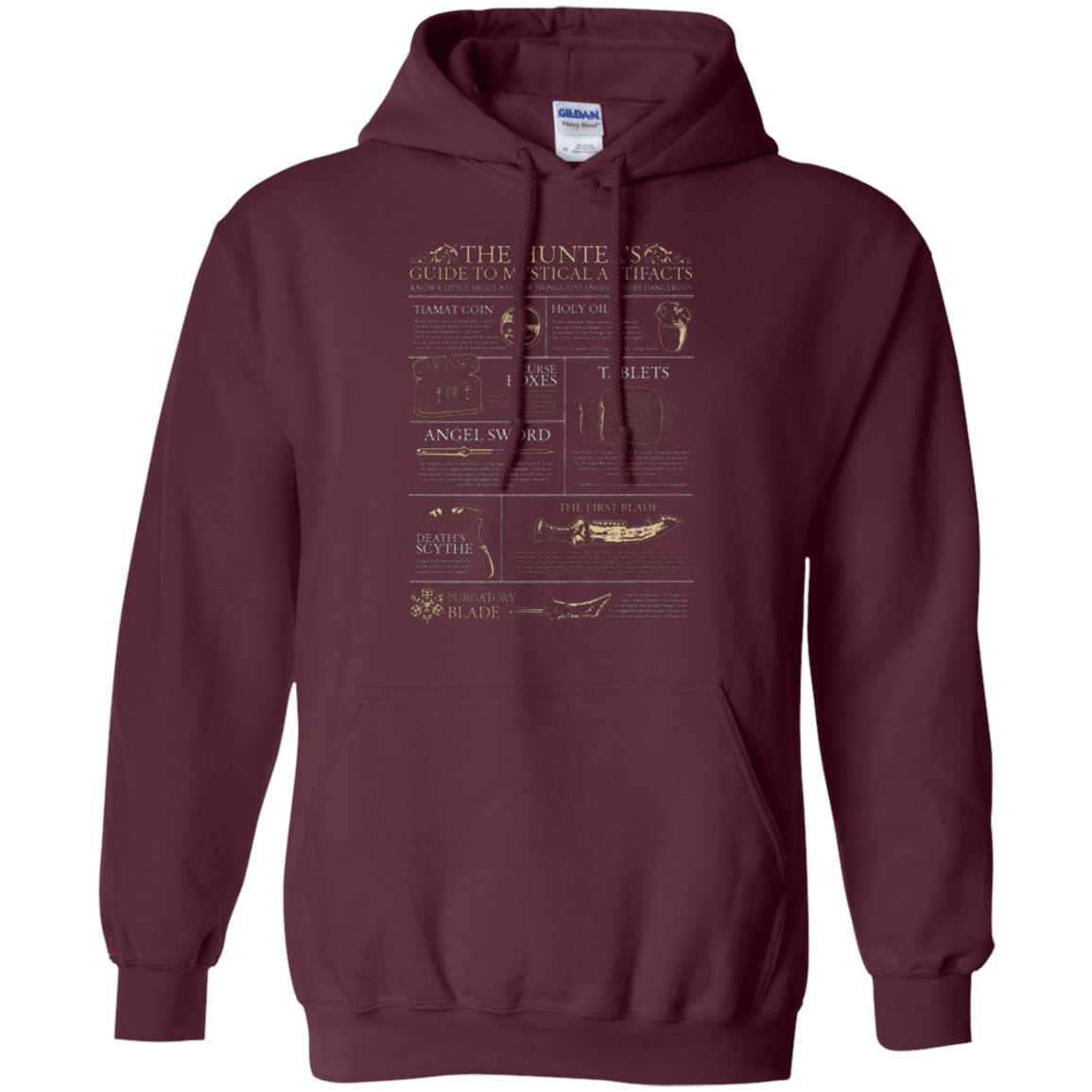 Sweatshirts Maroon / Small Guide To Mystical Artifacts Pullover Hoodie