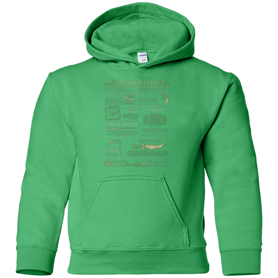 Sweatshirts Irish Green / YS Guide To Mystical Artifacts Youth Hoodie