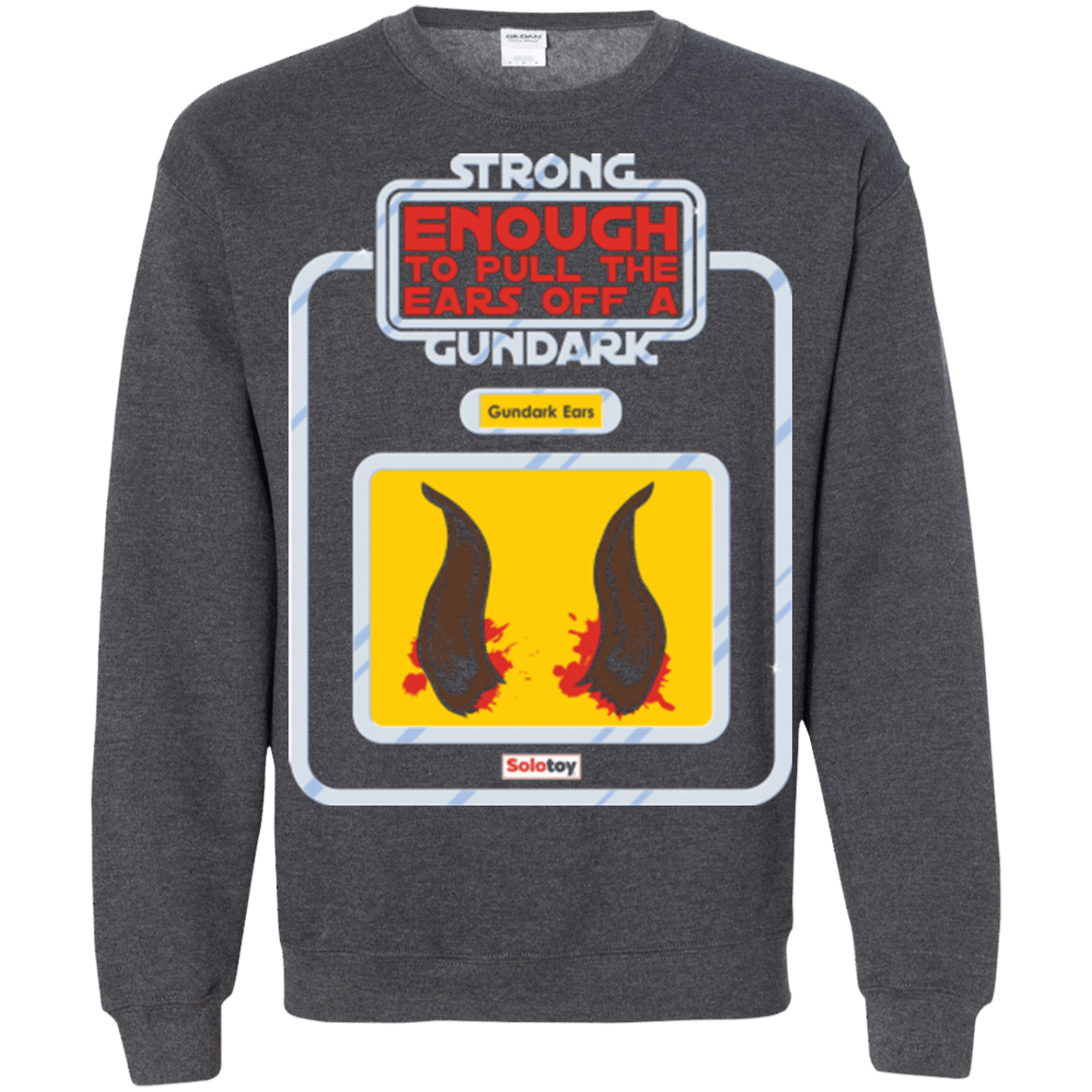 Sweatshirts Dark Heather / Small Gundark Ears Crewneck Sweatshirt