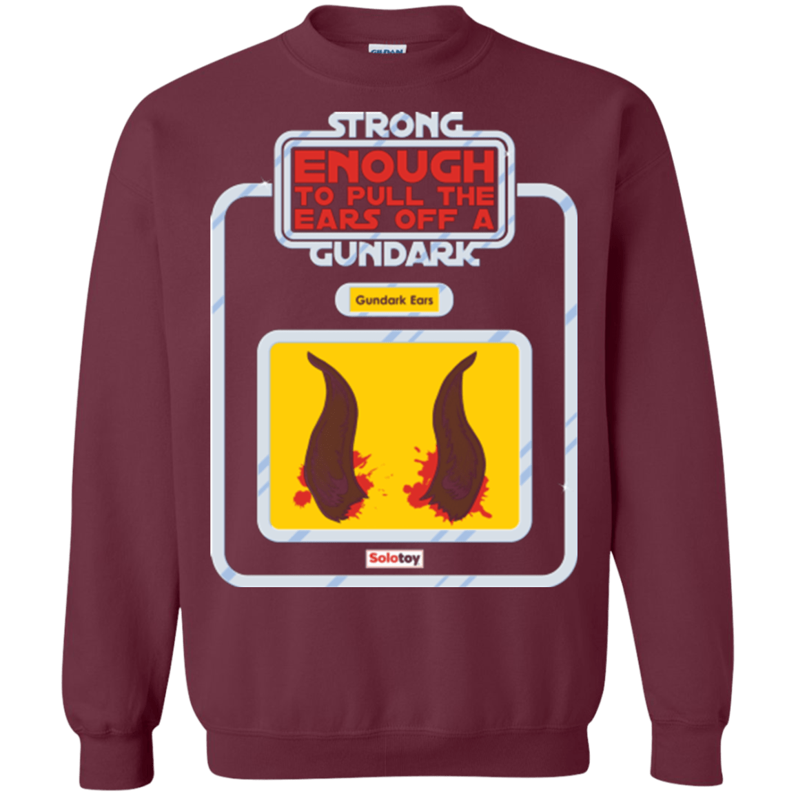 Sweatshirts Maroon / Small Gundark Ears Crewneck Sweatshirt