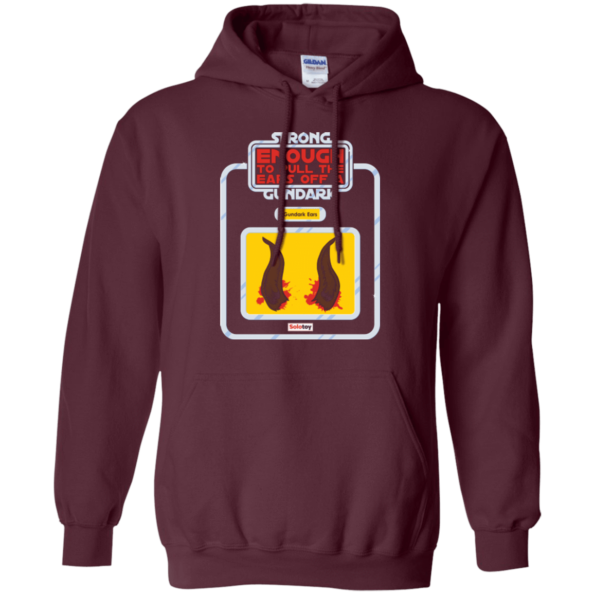 Sweatshirts Maroon / Small Gundark Ears Pullover Hoodie