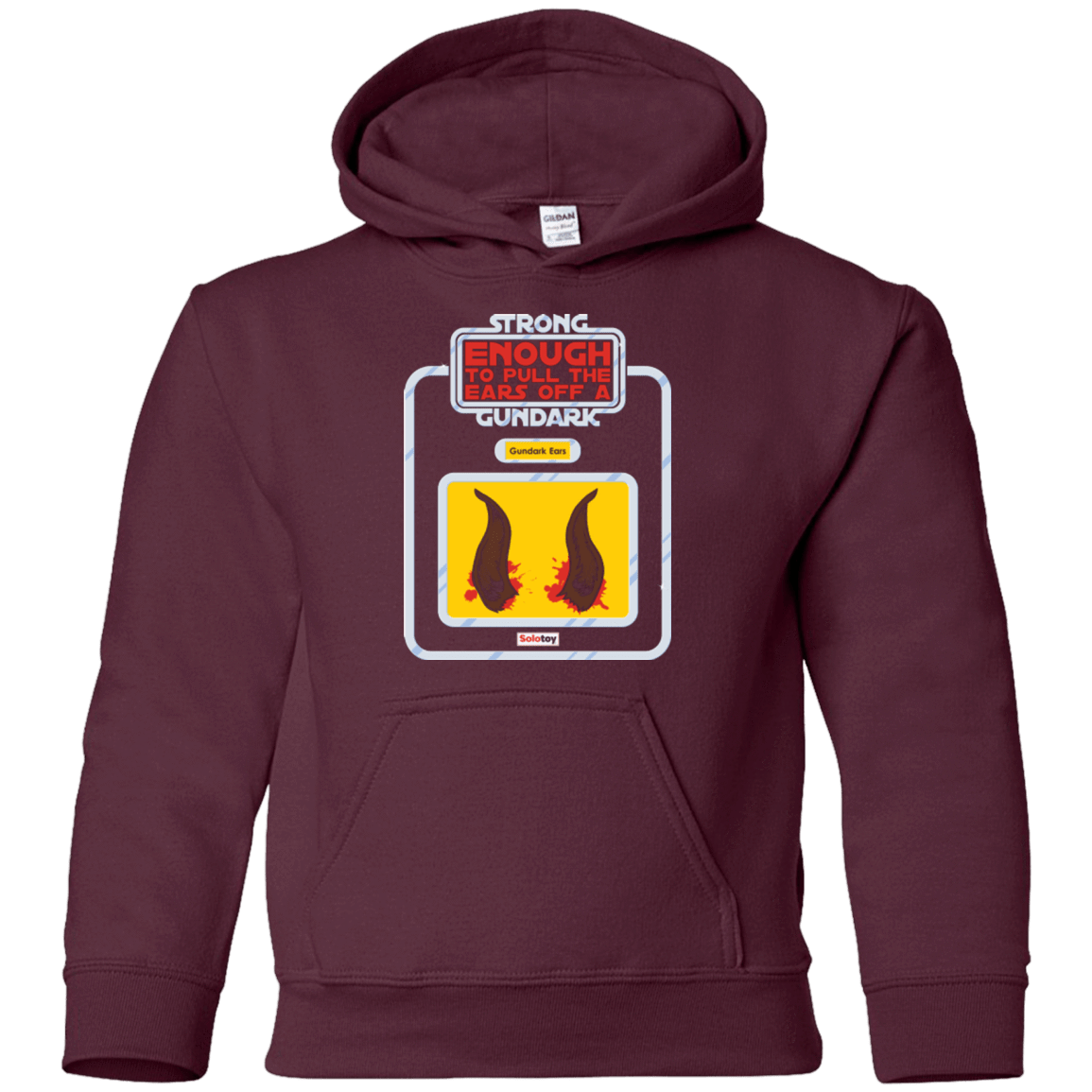Sweatshirts Maroon / YS Gundark Ears Youth Hoodie