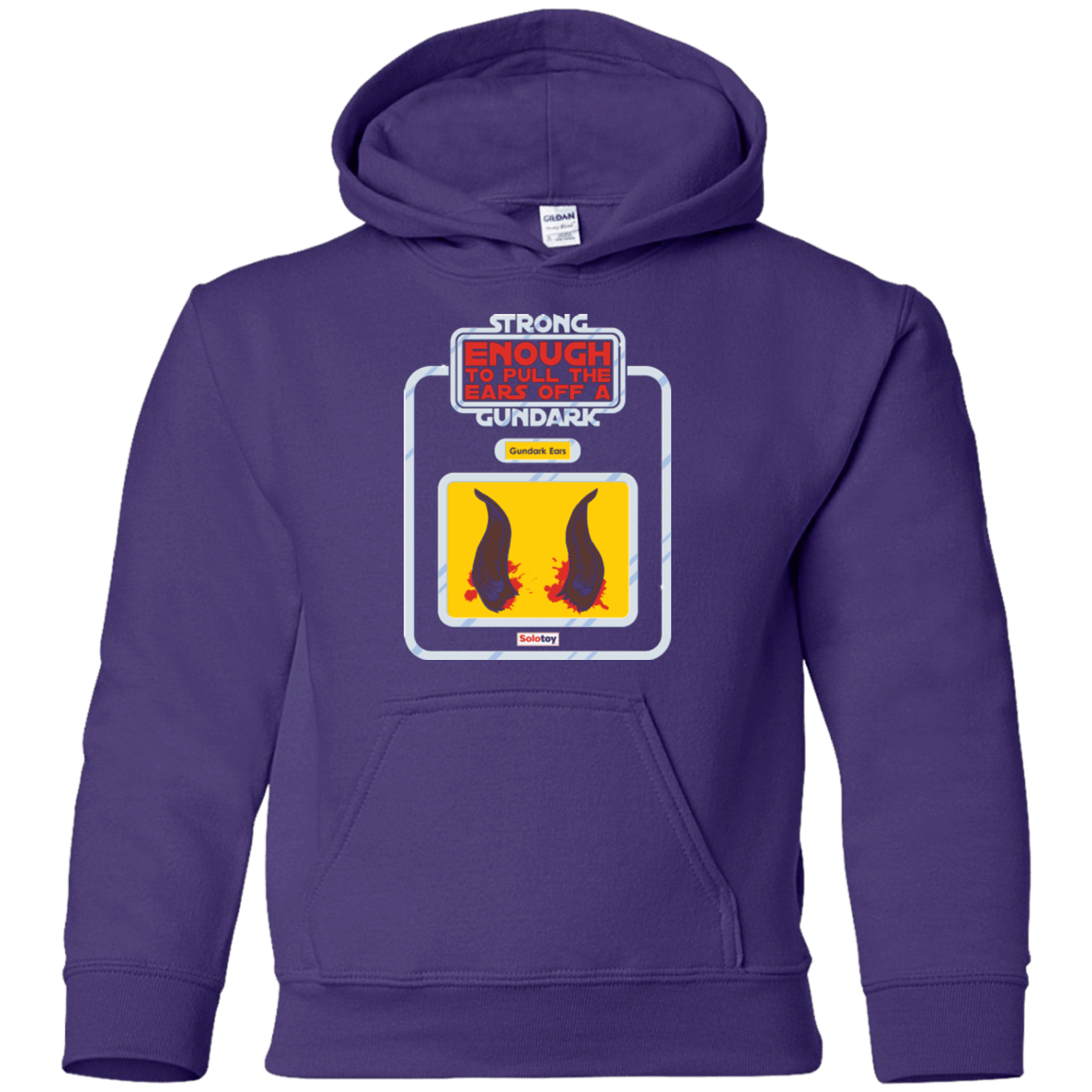 Sweatshirts Purple / YS Gundark Ears Youth Hoodie