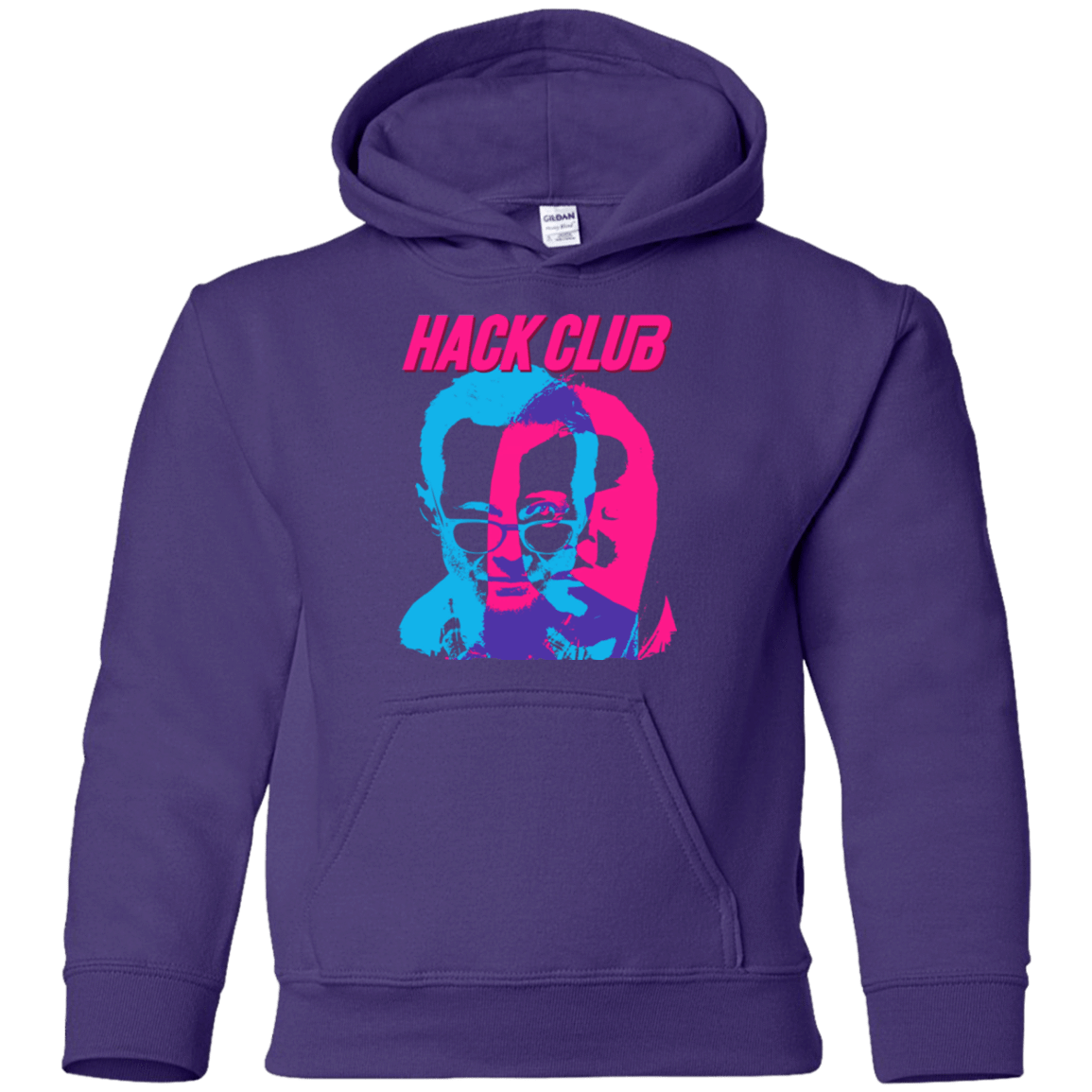 Sweatshirts Purple / YS Hack Club Youth Hoodie