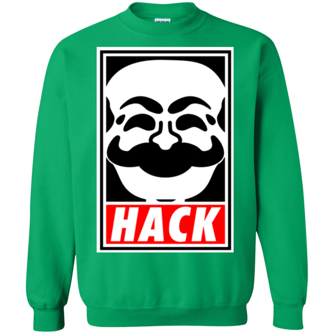 Sweatshirts Irish Green / Small Hack society Crewneck Sweatshirt