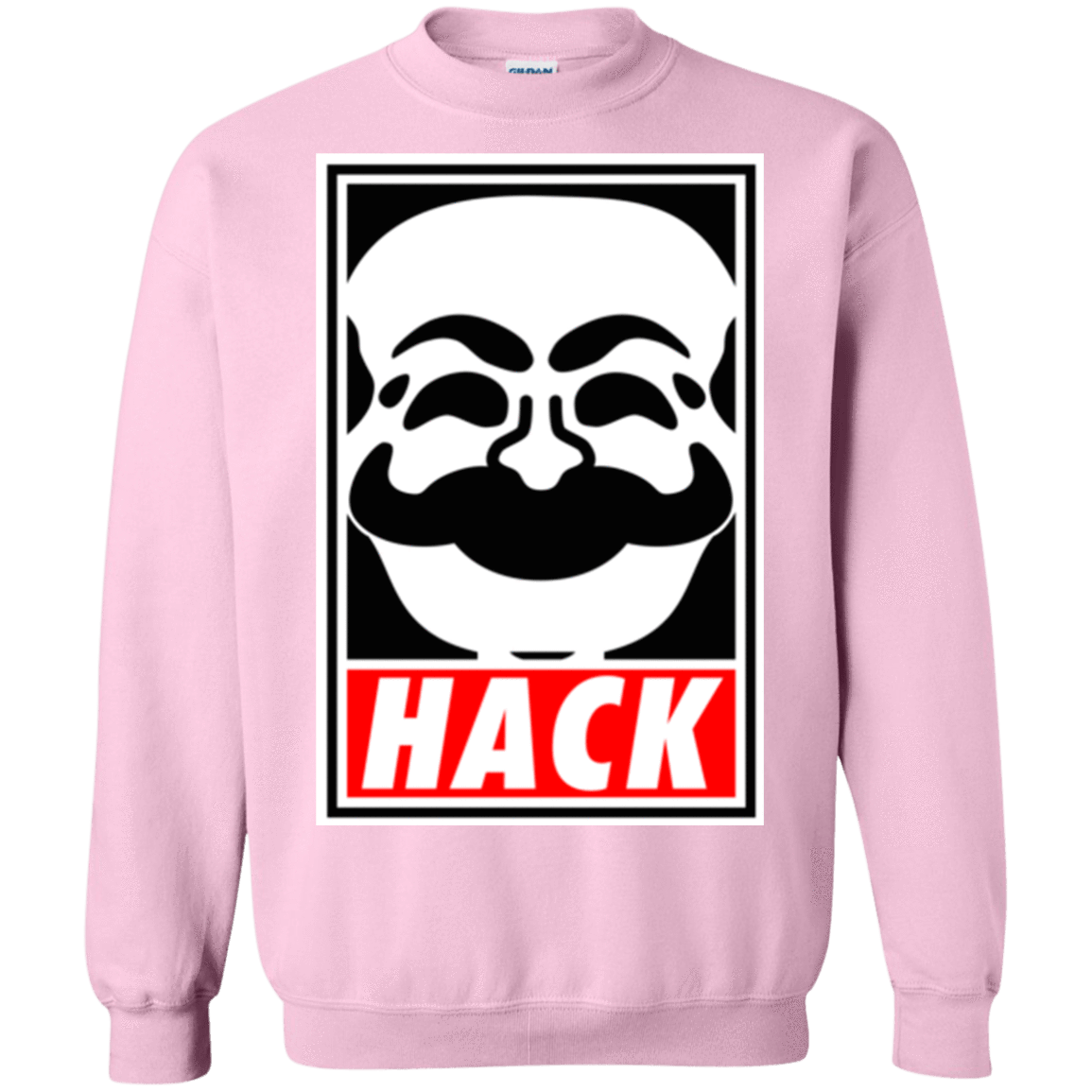 Sweatshirts Light Pink / Small Hack society Crewneck Sweatshirt